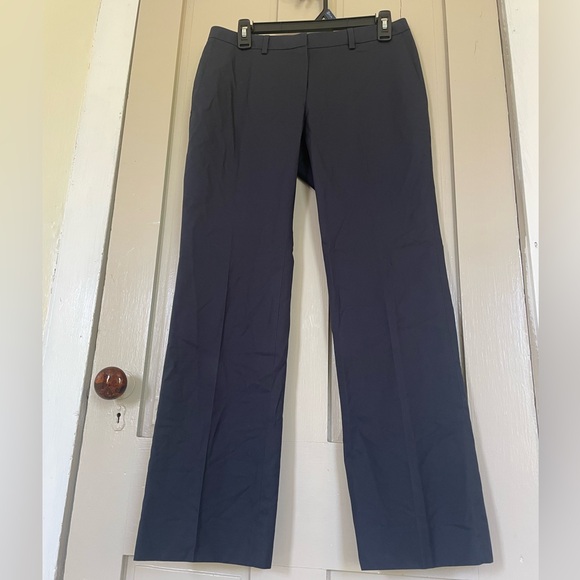 Brooks Brothers Navy Blue Straight Leg Pants Trousers 100% Cotton Professional - Picture 4 of 14